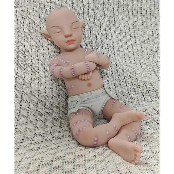 45cm Reborn Baby Dolls Full Body Platinum Soft Silicone Doll 4.96lbs Girl Baby - Picture 5 of 16